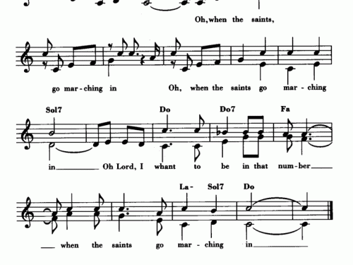 OH WHEN THE SAINT GO MARCHING IN Sheet music