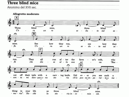 THREE BLIND MICE Sheet music