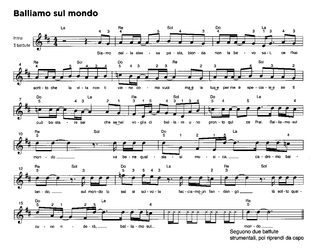 BALLIAMO SUL MONDO - Luciano Ligabue - 90