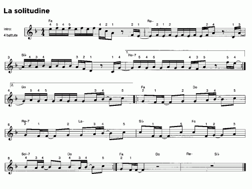 LA SOLITUDINE Laura Pausini Sheet music