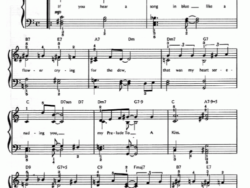 PRELUDE TO A KISS Piano Sheet music