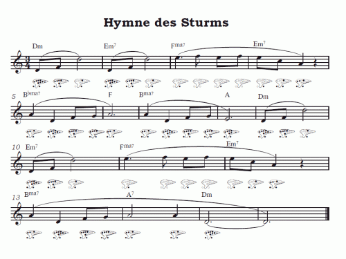 SONG OF STORM Sheet music