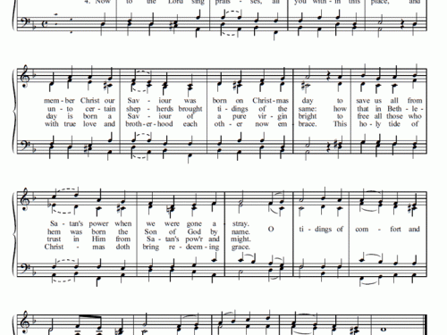 GOD REST YE MERRY GENTLEMEN Choral Sheet music
