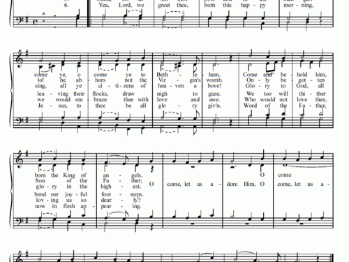 O COME ALL YE FAITHFUL Choral Sheet music