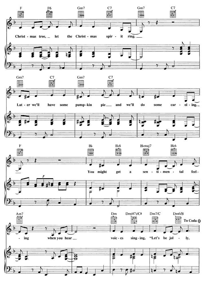 ROCKIN' AROUND THE CHRISTMAS TREE Easy Piano Sheet music - Guitar chords | Easy Sheet Music