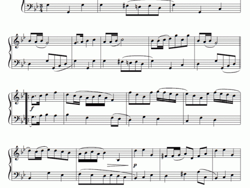 POLACCA Bach Piano Sheet music