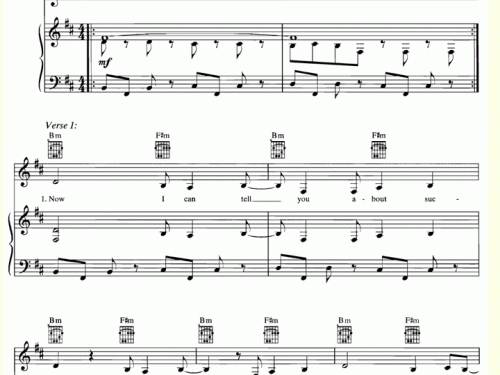 LET IT WILL BE Piano Sheet music