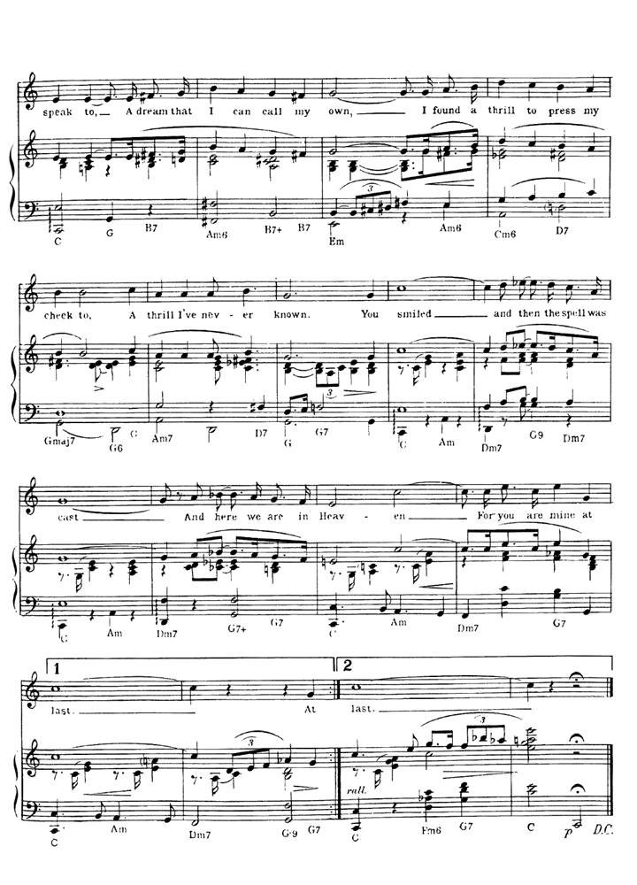 palo lobo Esquivo AT LAST Glenn Miller Piano Sheet music | Easy Sheet Music