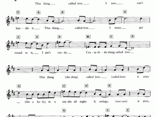 CRAZY LITTLE THING CALLED LOVE Sheet music
