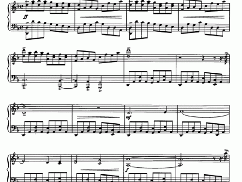J-E-N-O-V-A Piano Sheet music