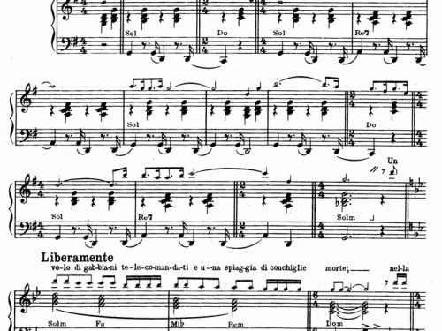 L’ARCA DI NOÈ Sergio Endrigo Piano Sheet music