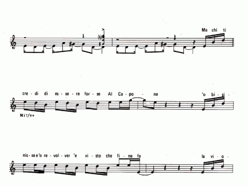 Pino Daniele AL CAPONE Sheet music