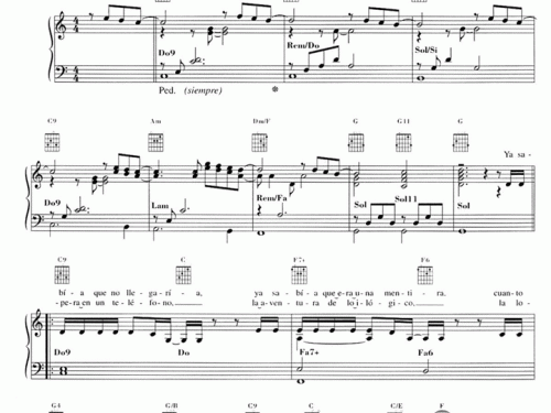 Laura Pausini STRANI AMORI Piano Sheet music