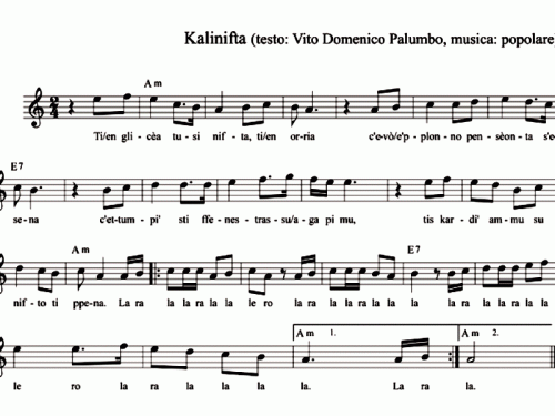 KALINIFTA Sheet music