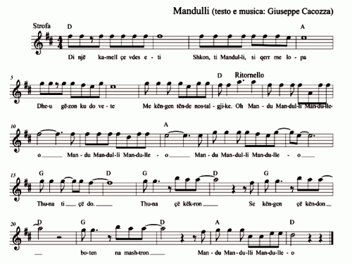 MANDULLI Sheet music