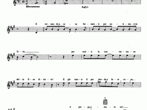 Patty Pravo I GIORNI DELL’ARMONIA Sheet music
