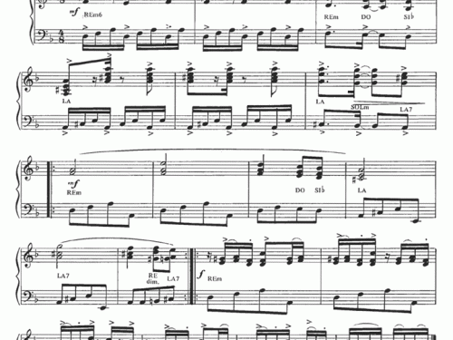 Astor Piazzolla TANGUANGO Piano Sheet music