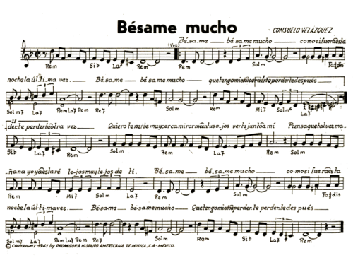 Andrea Bocelli BESAME MUCHO Sheet music