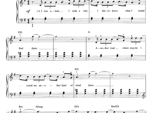 The Beatles GOT TO GET YOU INTO MY LIFE Easy Piano Sheet music – Guitar chords