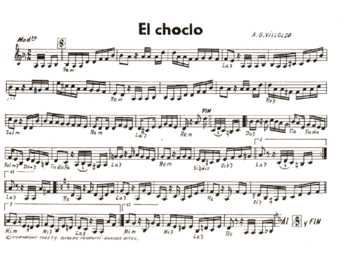 Julio Iglesias EL CHOCLO Sheet music