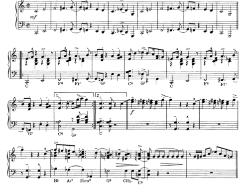 Glenn Miller LITTLE BROWN JUG Piano Sheet music