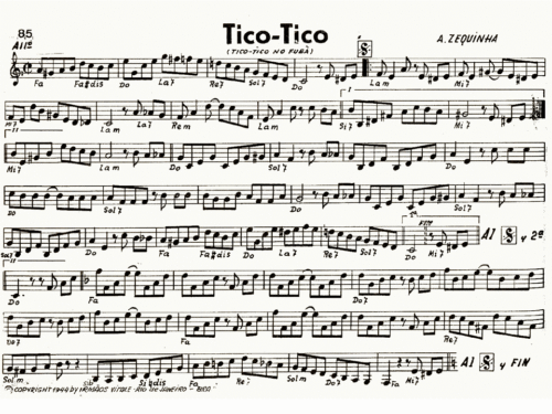 Paco De Lucia TICO TICO Sheet music