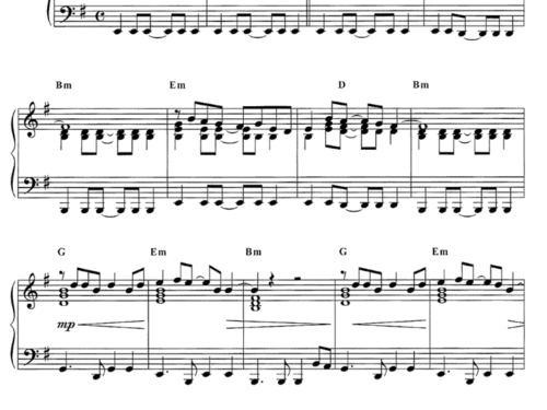 PEACE COMES BACK IN MIMBRE Piano Sheet music