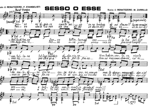 Renato Zero SESSO O ESSE Sheet music