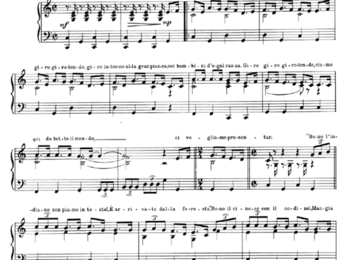GIROTONDO DI TUTTO IL MONDO Piano Sheet music