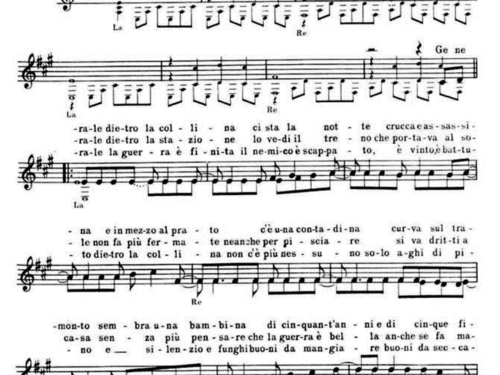 Francesco De Gregori GENERALE Sheet music