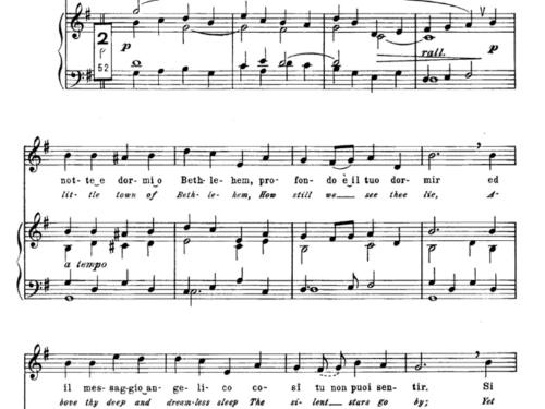 OH LITTLE TOWN OF BETHLEHEM Easy Piano Sheet music