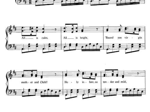 Andrea Bocelli SILENT NIGHT Easy Piano Sheet music