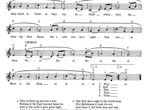 THE FIRST NOEL Easy Sheet music