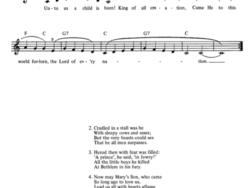 UNTO US A CHILD IS BORN Easy Sheet music