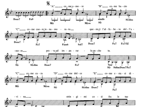 A COME AMORE Sheet music