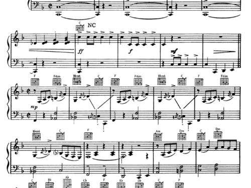 MARCH OF THE CARDS Piano Sheet music