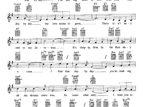 DAY BY DAY Sheet music