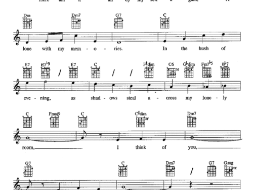 I THINK OF YOU Sheet music