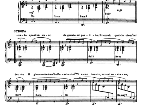 LE COLLINE SONO IN FIORE Piano Sheet music