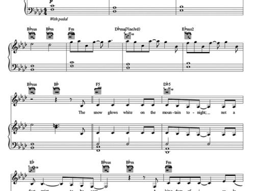 LET IT GO Piano Sheet music