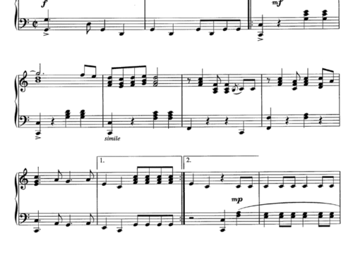 MASQUERADE Piano Sheet music