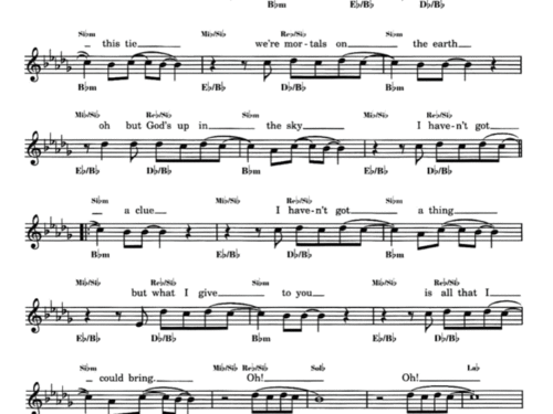 I’LL FLY FOR YOU Sheet music