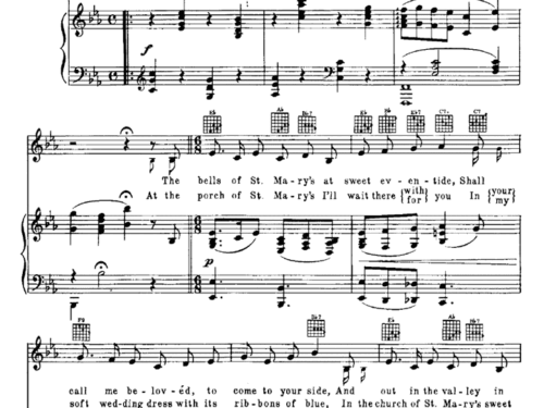 THE BELLS OF ST. MARY’S Piano Sheet music