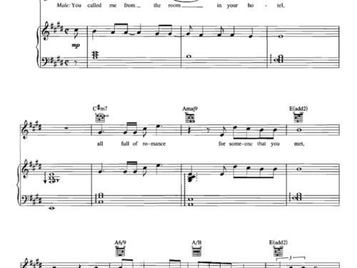 SEPARATE LIVES Piano Sheet music