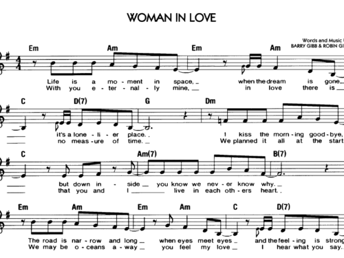 Streisand WOMAN IN LOVE Sheet music