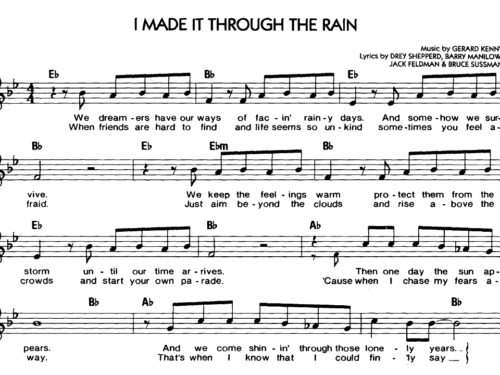 MADE IT THROUGH THE RAIN Sheet music