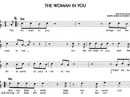 Bee Gees WOMAN IN YOU Sheet music