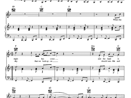 STAND BY ME Piano Sheet music