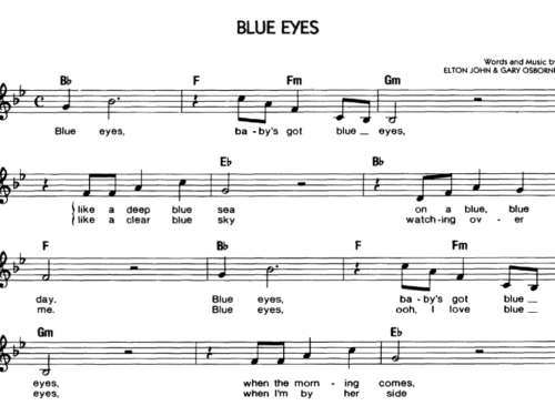 Elton John BLUE EYES Sheet music