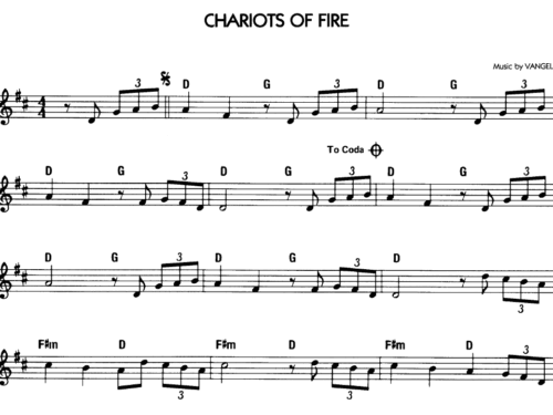 Vangelis CHARIOTS OF FIRE Sheet music
